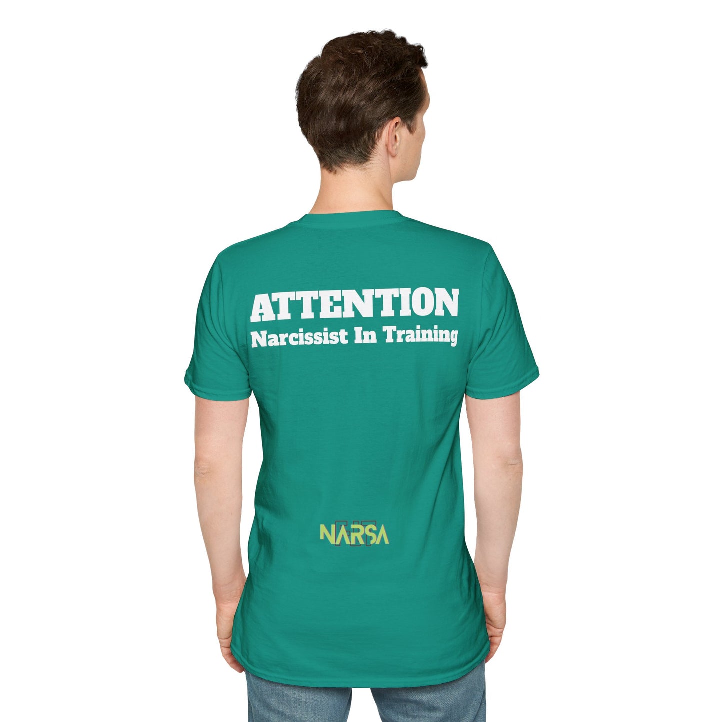ATTENTION - Narcissist In Training - Funny Unisex Softstyle T-Shirt