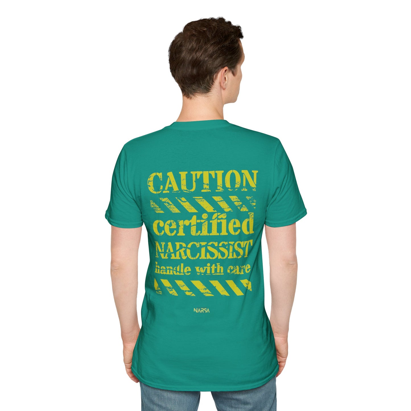 Certified Narcissist. Handle with care - Funny Gym Unisex Softstyle T-Shirt
