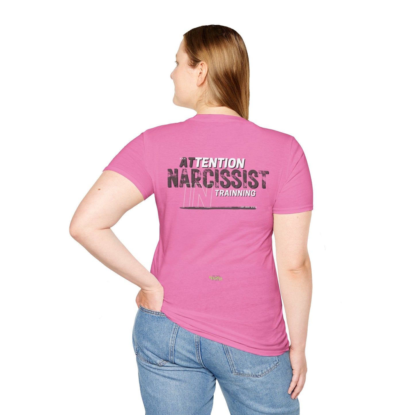 ATTENTION: Narcissist In Training - Funny Gym Unisex Softstyle T-Shirt