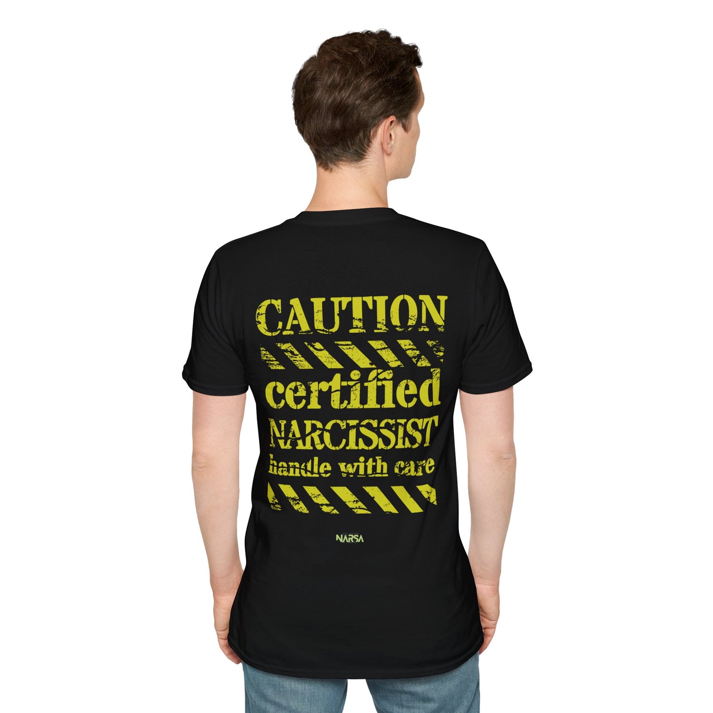 Certified Narcissist. Handle with care - Funny Gym Unisex Softstyle T-Shirt
