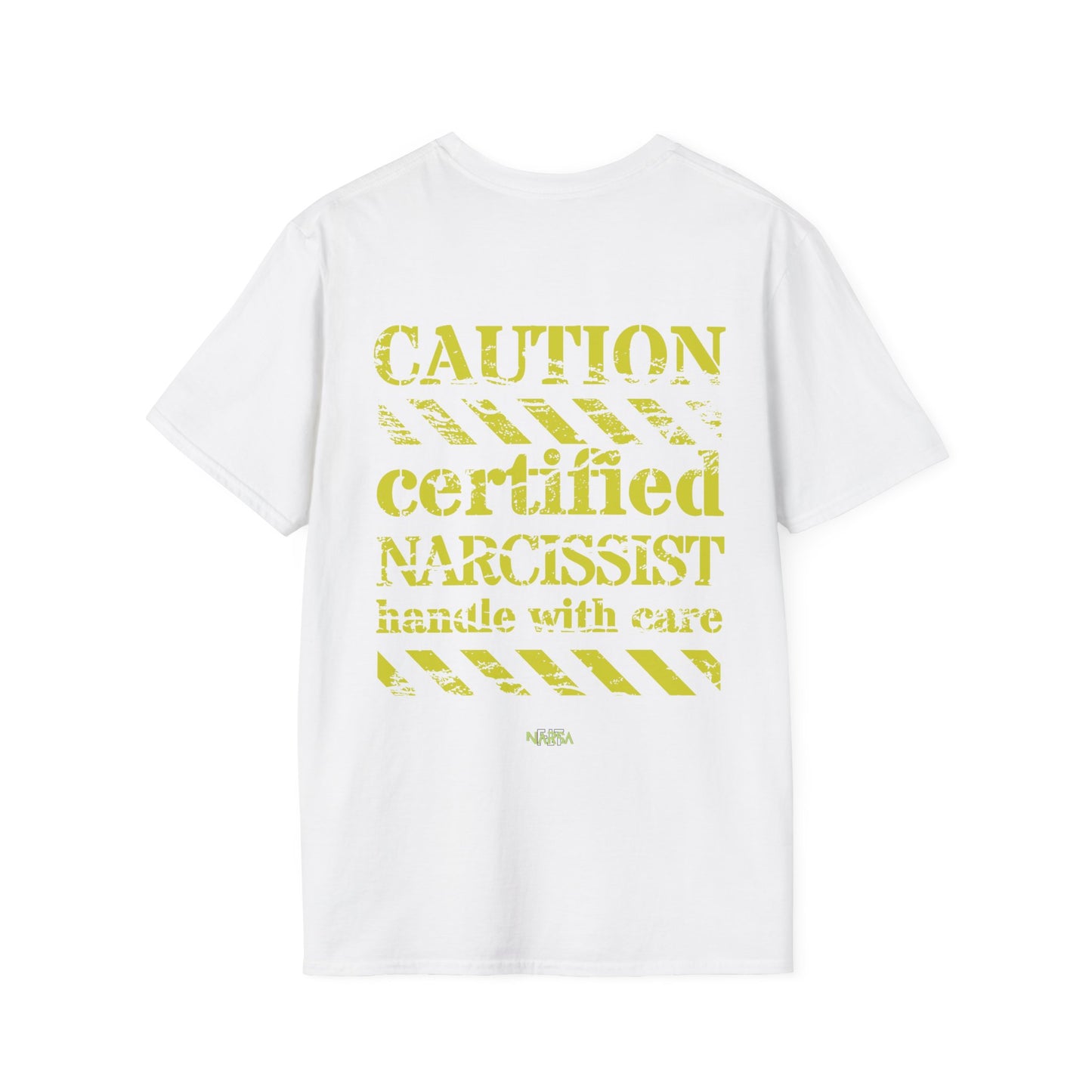 Certified Narcissist. Handle with care - Funny Gym Unisex Softstyle T-Shirt