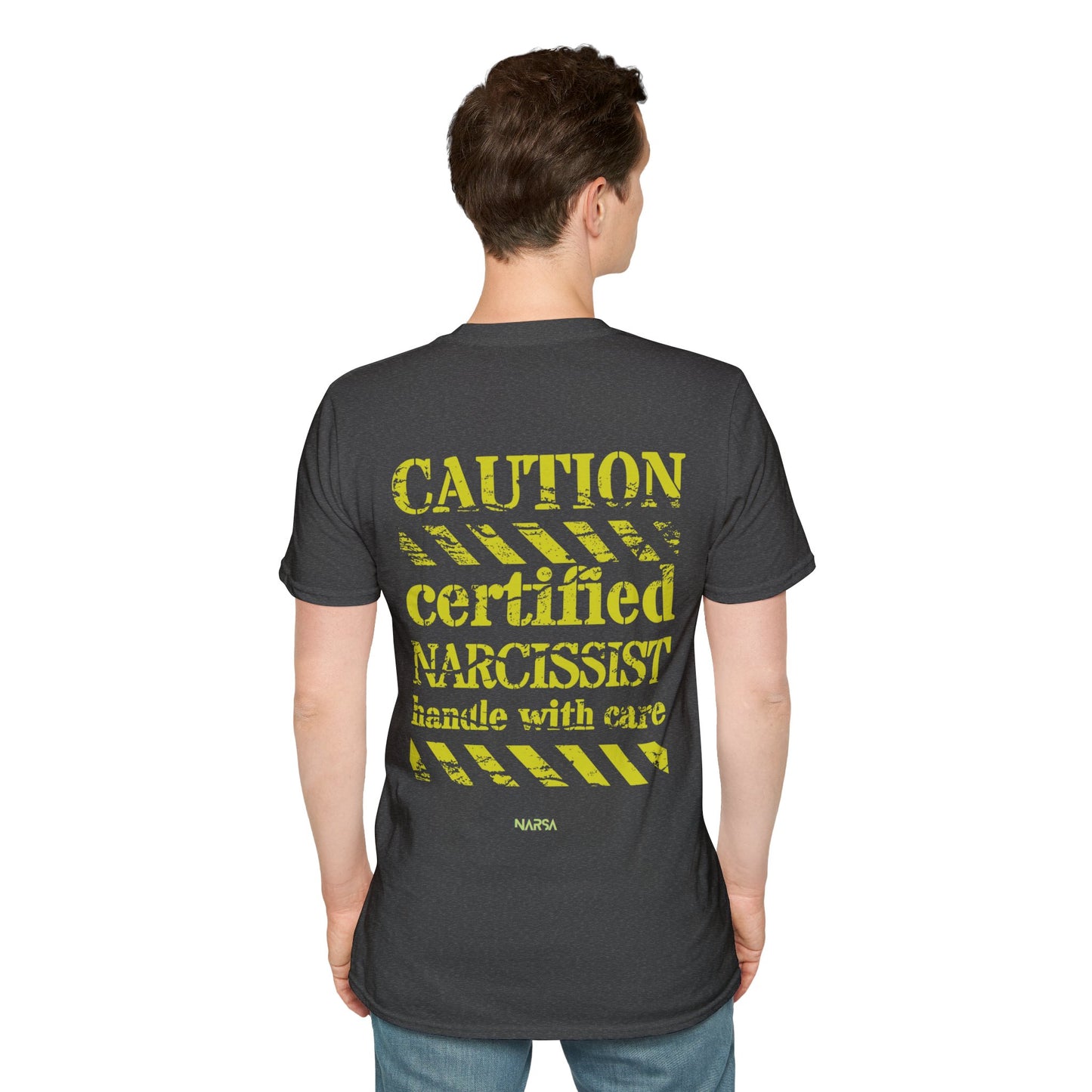 Certified Narcissist. Handle with care - Funny Gym Unisex Softstyle T-Shirt