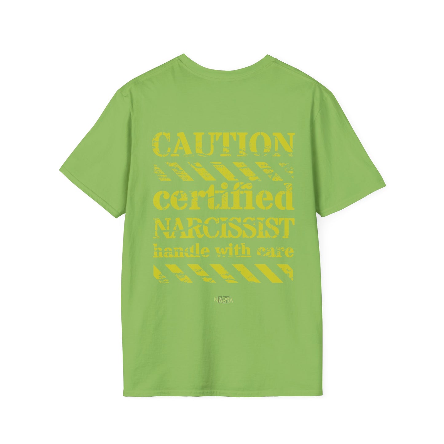 Certified Narcissist. Handle with care - Funny Gym Unisex Softstyle T-Shirt
