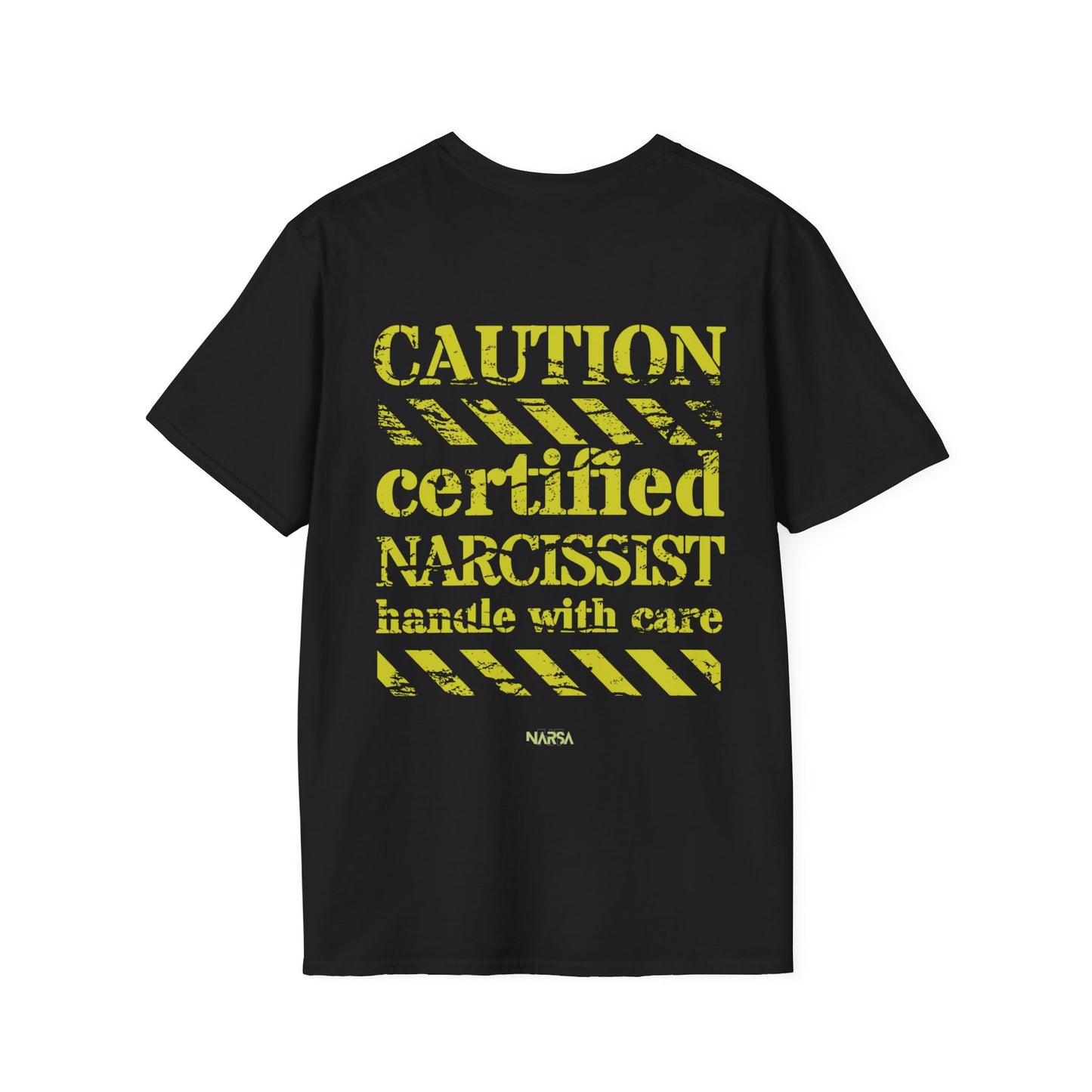 Certified Narcissist. Handle with care - Funny Gym Unisex Softstyle T-Shirt