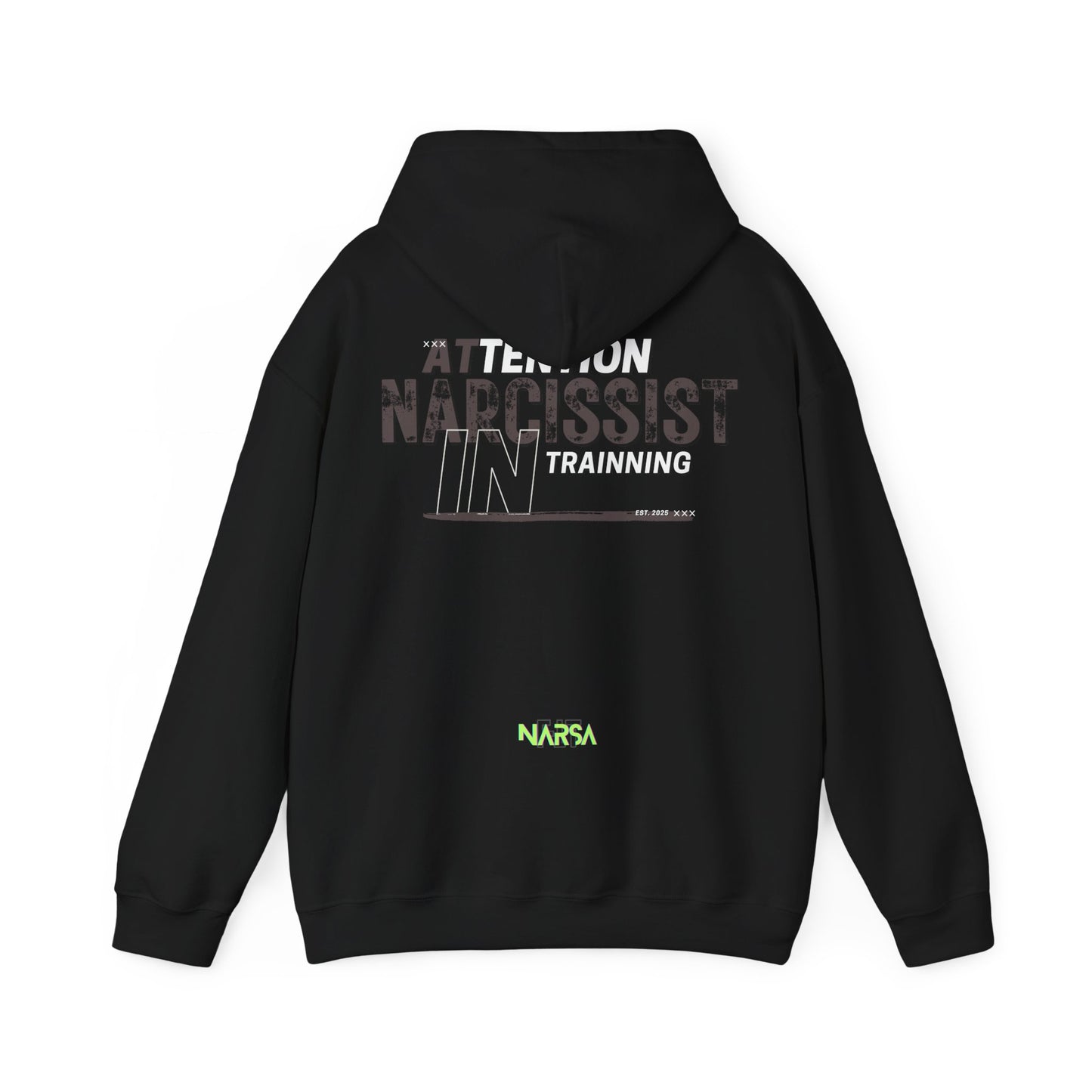 ATTENTION: Narcissist in training - Funny Gym Unisex Hooded Sweatshirt