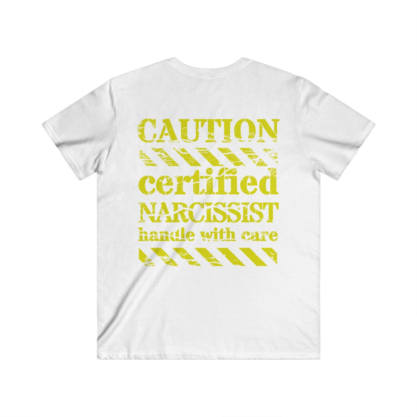 Narcissist Handle with Care V-Neck - Men’s T-Shirt