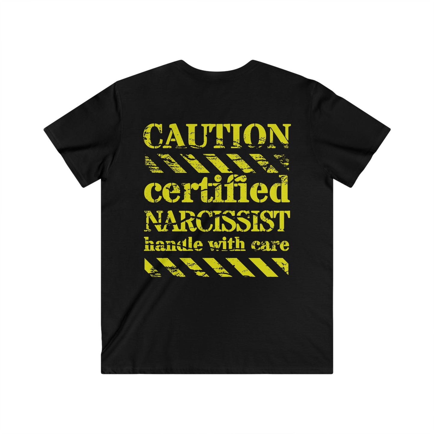Narcissist Handle with Care V-Neck - Men’s T-Shirt