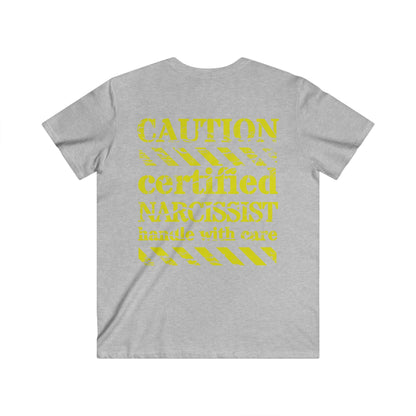 Narcissist Handle with Care V-Neck - Men’s T-Shirt