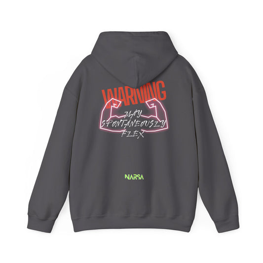 May Spontaneously Flex - Funny Gym Unisex Hooded Sweatshirt