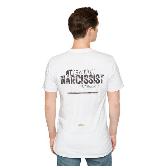 ATTENTION: Narcissist In Training - Funny Gym Unisex Softstyle T-Shirt
