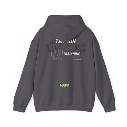 ATTENTION: Narcissist in training - Funny Gym Unisex Hooded Sweatshirt