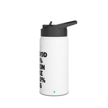Stainless Steel "My Blood is 90% Protein Shake and 10% Sass" Water Bottle