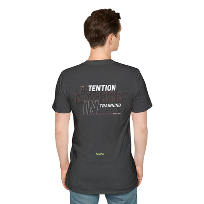 ATTENTION: Narcissist In Training - Funny Gym Unisex Softstyle T-Shirt