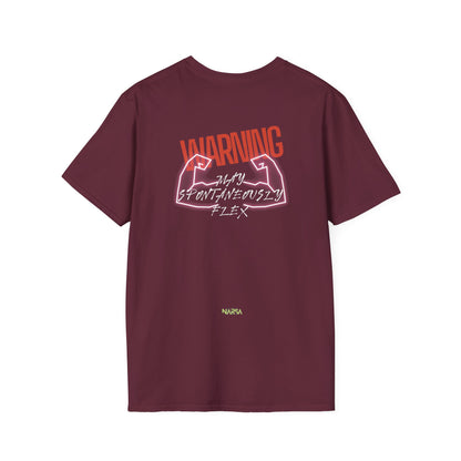 May Spontaneously Flex - Funny Gym Unisex Softstyle T-Shirt