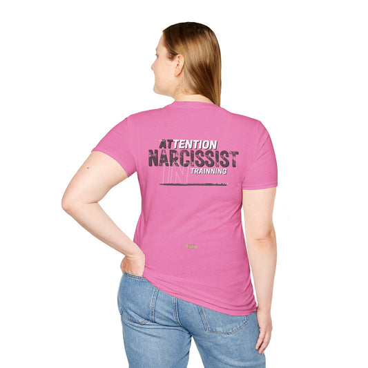 ATTENTION: Narcissist In Training - Funny Gym Unisex Softstyle T-Shirt