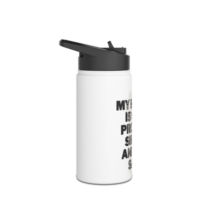 Stainless Steel "My Blood is 90% Protein Shake and 10% Sass" Water Bottle