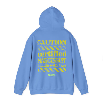 Certified Narcissist. Handle with care - Funny Gym Unisex Hooded Sweatshirt
