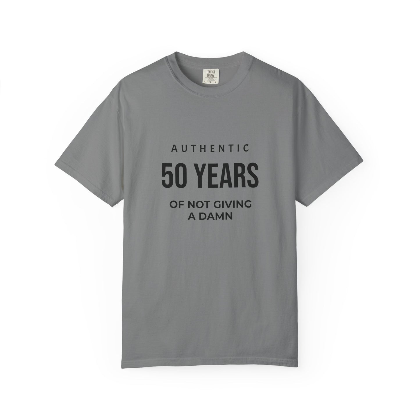 50 Years of Not Giving a Damn T-Shirt (CUSTOMIZE YEARS WITH PERSONALIZATION)