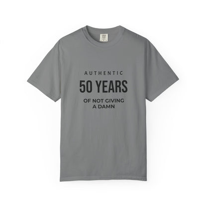 50 Years of Not Giving a Damn T-Shirt (CUSTOMIZE YEARS WITH PERSONALIZATION)