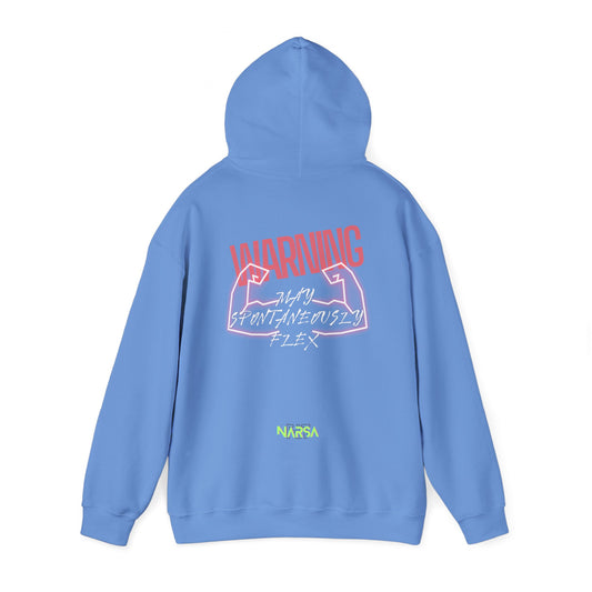 May Spontaneously Flex - Funny Gym Unisex Hooded Sweatshirt