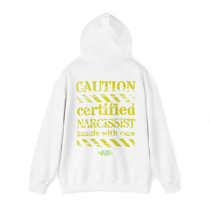 Certified Narcissist. Handle with care - Funny Gym Unisex Hooded Sweatshirt
