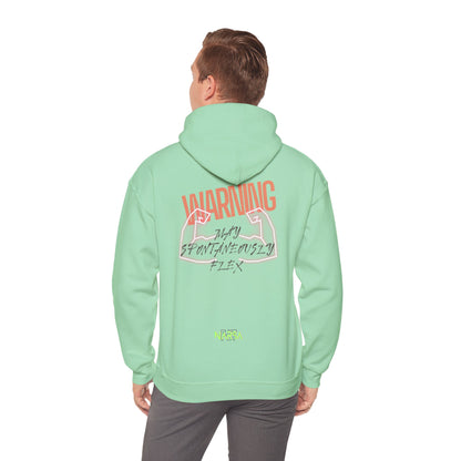 May Spontaneously Flex - Funny Gym Unisex Hooded Sweatshirt