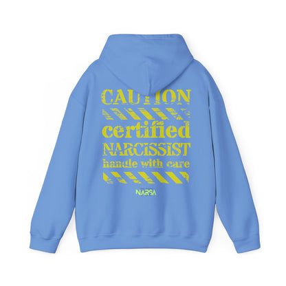 Certified Narcissist. Handle with care - Funny Gym Unisex Hooded Sweatshirt