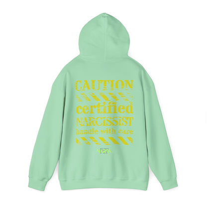 Certified Narcissist. Handle with care - Funny Gym Unisex Hooded Sweatshirt