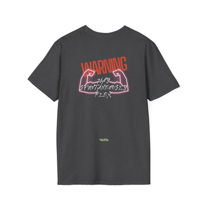 May Spontaneously Flex - Funny Gym Unisex Softstyle T-Shirt
