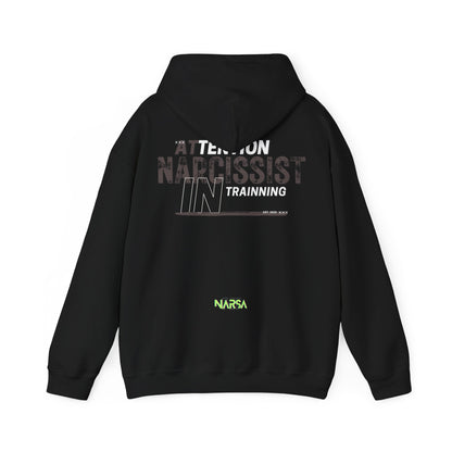 ATTENTION: Narcissist in training - Funny Gym Unisex Hooded Sweatshirt