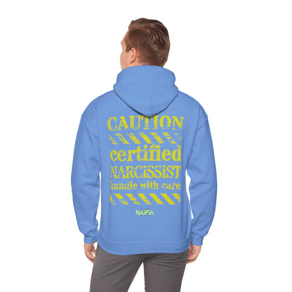 Certified Narcissist. Handle with care - Funny Gym Unisex Hooded Sweatshirt