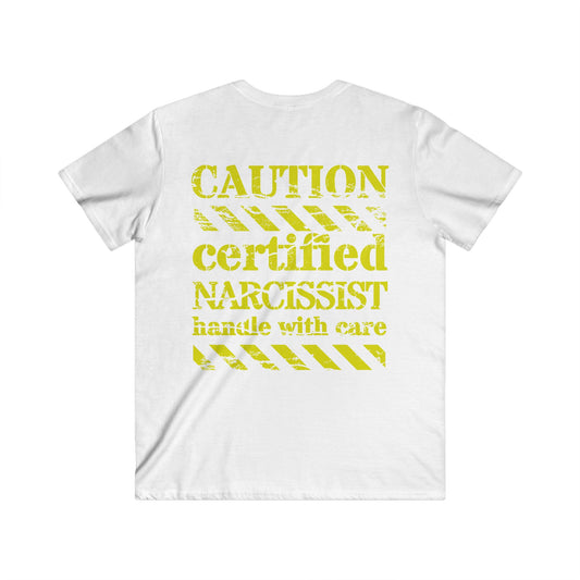 Narcissist Handle with Care V-Neck - Men’s T-Shirt