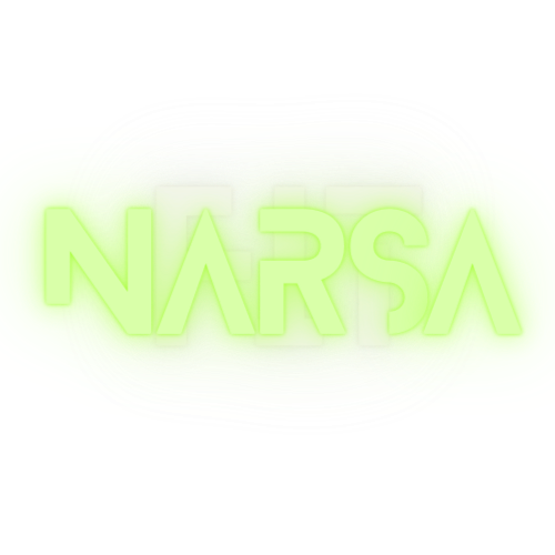 The Narsafit Logo in neon green